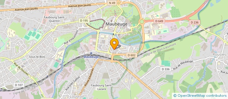 localisation de l'entreprise MONSIEUR REDOUANE LHANFOURI  MAUBEUGE