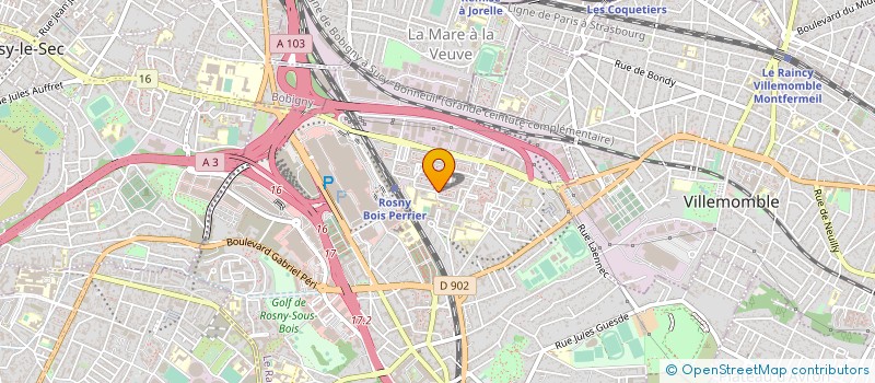 localisation de l'entreprise MONSIEUR REDOUANE MOUDNIB à ROSNY-SOUS-BOIS