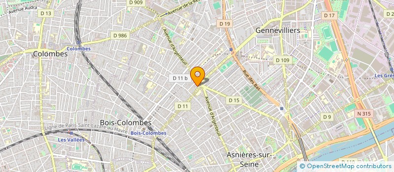 localisation de l'entreprise MONSIEUR REDOUANE RACHID à BOIS-COLOMBES