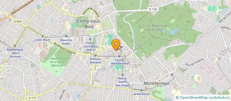 localisation de l'entreprise MONSIEUR REDOUANE SMOUGUENI à CLICHY-SOUS-BOIS