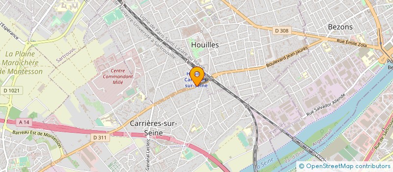 localisation de l'entreprise MONSIEUR REDOUANE TAGAA  HOUILLES