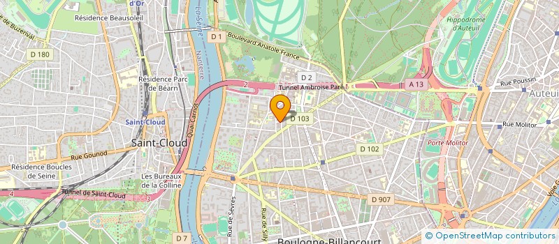 localisation de l'entreprise MONSIEUR REDOUANE TARIQ à BOULOGNE-BILLANCOURT