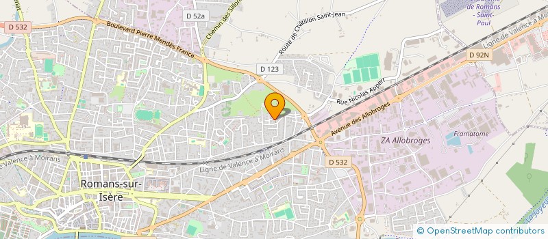 localisation de l'entreprise MONSIEUR REDWANE MAISONNEUVE  ROMANS-SUR-ISERE