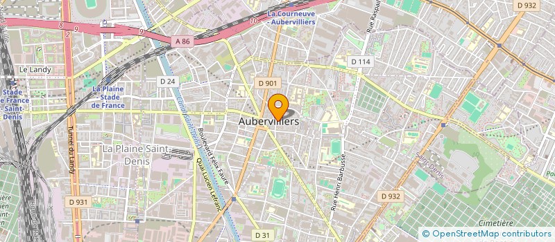 localisation de l'entreprise MONSIEUR REDZHEB MUSTAFOV  AUBERVILLIERS