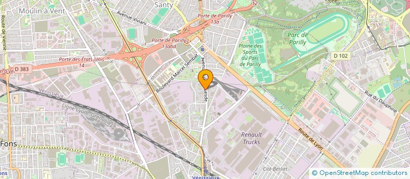 localisation de l'entreprise MONSIEUR REEFAK CHAHINE HABCHI  VENISSIEUX