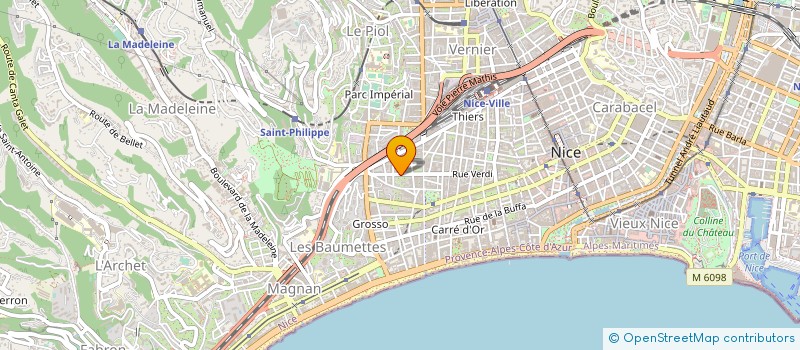 localisation de l'entreprise MONSIEUR REFAAT MAKNI à NICE
