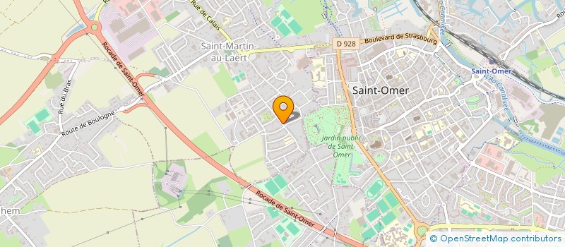 localisation de l'entreprise MONSIEUR REGINALD BRUNET  SAINT-MARTIN-LEZ-TATINGHEM