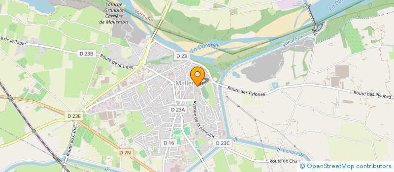 localisation de l'entreprise MONSIEUR REGINALD GIL  MALLEMORT