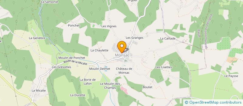 localisation de l'entreprise MONSIEUR REGINALD MOORE  BEAUMONTOIS EN PERIGORD