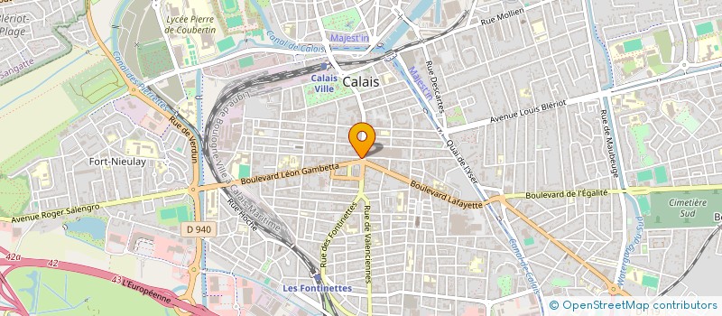 localisation de l'entreprise MONSIEUR REGINALD PIAT  CALAIS