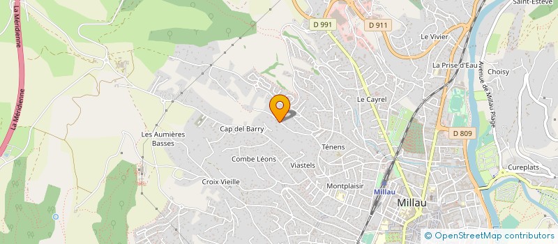 localisation de l'entreprise MONSIEUR REGIS ALBOUY  MILLAU