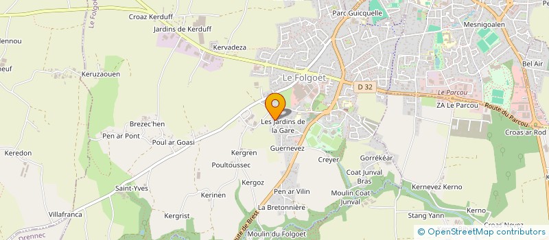 localisation de l'entreprise MONSIEUR REGIS ALLAIN  LE FOLGOET