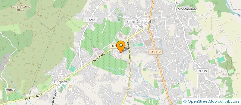 localisation de l'entreprise MONSIEUR REGIS ALONZO  SAINT-CHRISTOL-LEZ-ALES