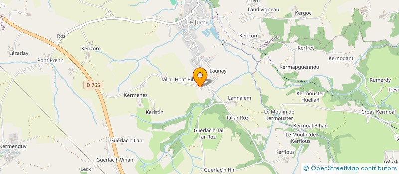 localisation de l'entreprise MONSIEUR REGIS ANSQUER  LE JUCH