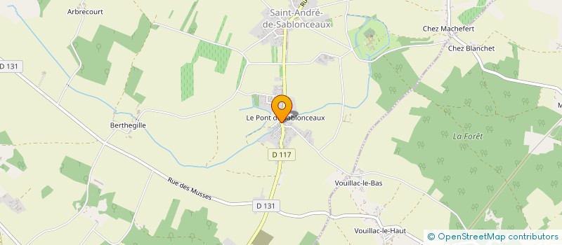 localisation de l'entreprise MONSIEUR REGIS ARNAUD  SABLONCEAUX