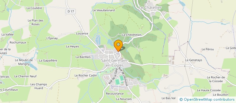 localisation de l'entreprise MONSIEUR REGIS AUCLAIR à SAINT-GERMAIN-EN-COGLES