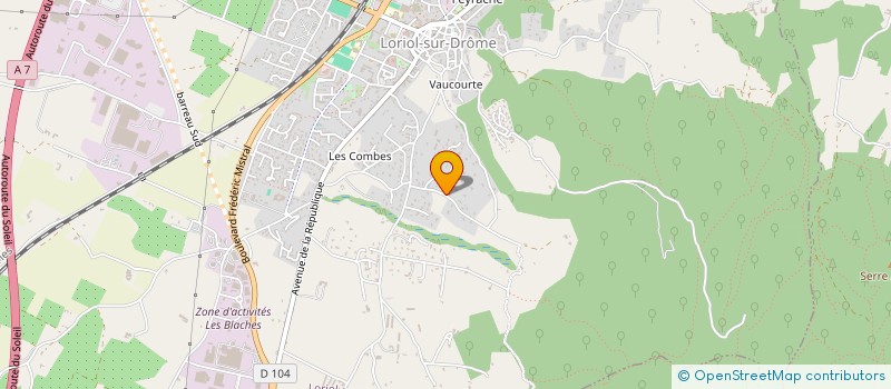 localisation de l'entreprise MONSIEUR REGIS BARJON  LORIOL SUR DROME