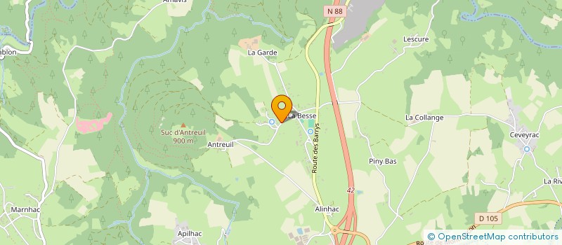 localisation de l'entreprise MONSIEUR REGIS BARRET  SAINT-MAURICE-DE-LIGNON