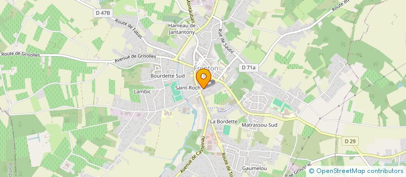 localisation de l'entreprise MONSIEUR REGIS BARRIERE  CEPET