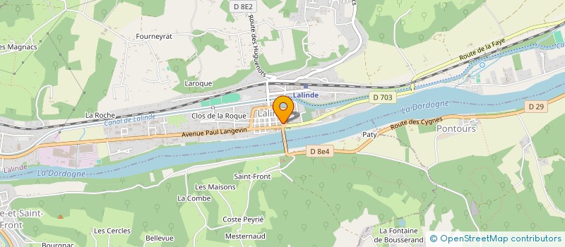localisation de l'entreprise MONSIEUR REGIS BATAILLE à LALINDE