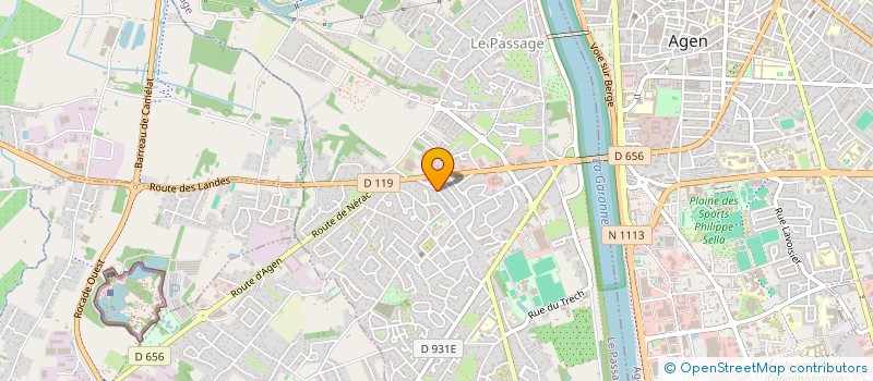 localisation de l'entreprise MONSIEUR REGIS BAUDY  LE PASSAGE