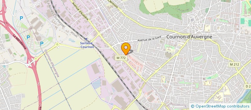 localisation de l'entreprise MONSIEUR REGIS BAUJARD  COURNON-D'AUVERGNE