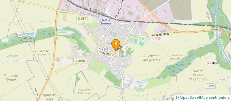 localisation de l'entreprise MONSIEUR REGIS BAYLOT à NESLE