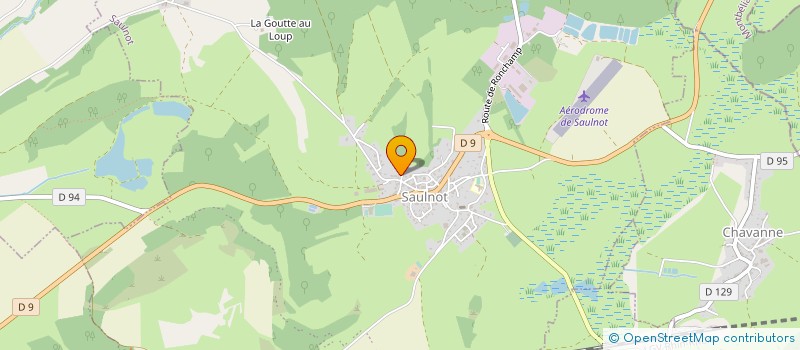 localisation de l'entreprise MONSIEUR REGIS BAZELIN  SAULNOT