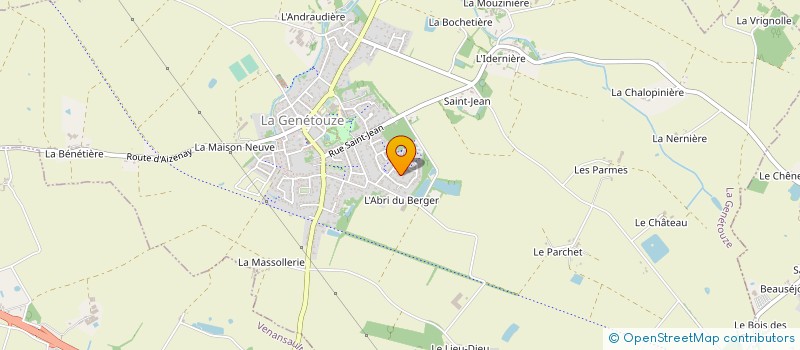 localisation de l'entreprise MONSIEUR REGIS BECK  LA GENETOUZE