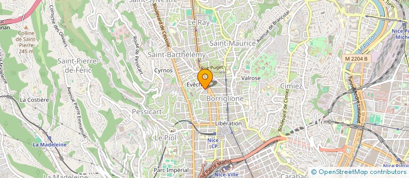 localisation de l'entreprise MONSIEUR REGIS BERNARD à NICE