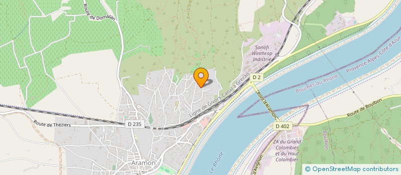 localisation de l'entreprise MONSIEUR REGIS BERNARD  ARAMON