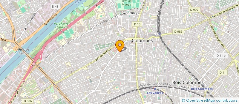 localisation de l'entreprise MONSIEUR REGIS BERNERON  COLOMBES