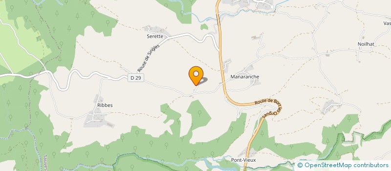 localisation de l'entreprise MONSIEUR REGIS BERTRAND  TAUVES