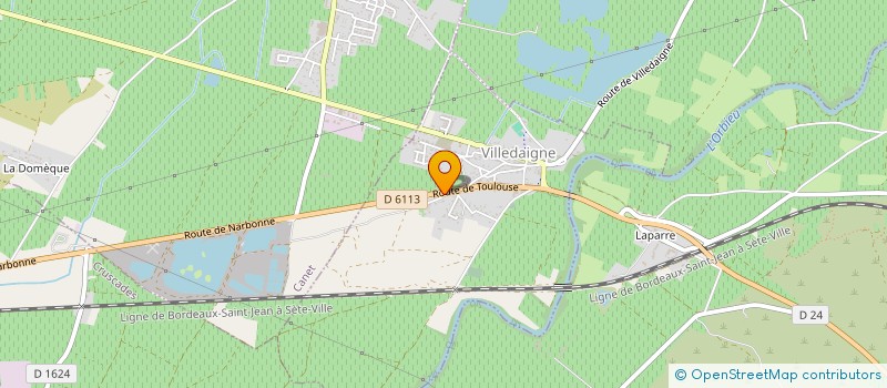 localisation de l'entreprise MONSIEUR REGIS BERTRAND  VILLEDAIGNE