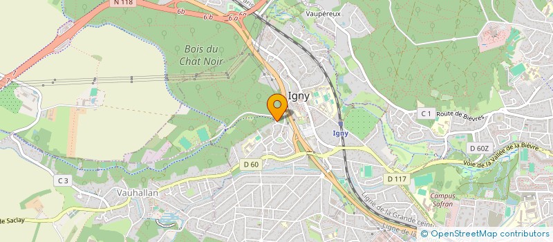 localisation de l'entreprise MONSIEUR REGIS BEZET JOLIET à IGNY
