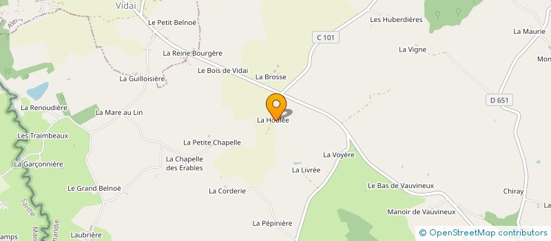 localisation de l'entreprise MONSIEUR REGIS BIDAULT à BELLAVILLIERS