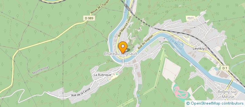 localisation de l'entreprise MONSIEUR REGIS BIRAUD  BOGNY-SUR-MEUSE