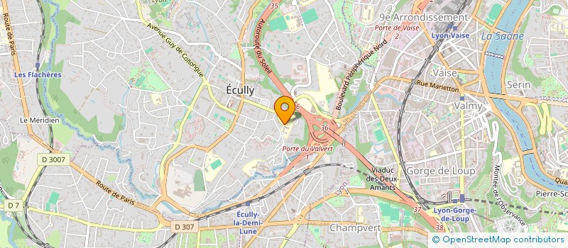 localisation de l'entreprise MONSIEUR REGIS BLANC à ECULLY