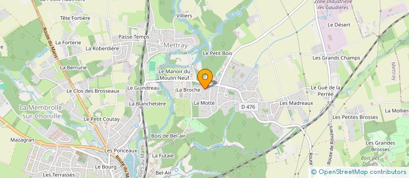 localisation de l'entreprise MONSIEUR REGIS BLONDEL  METTRAY