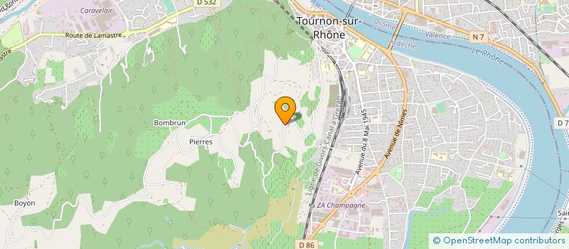 localisation de l'entreprise MONSIEUR REGIS BONNET à TOURNON-SUR-RHONE