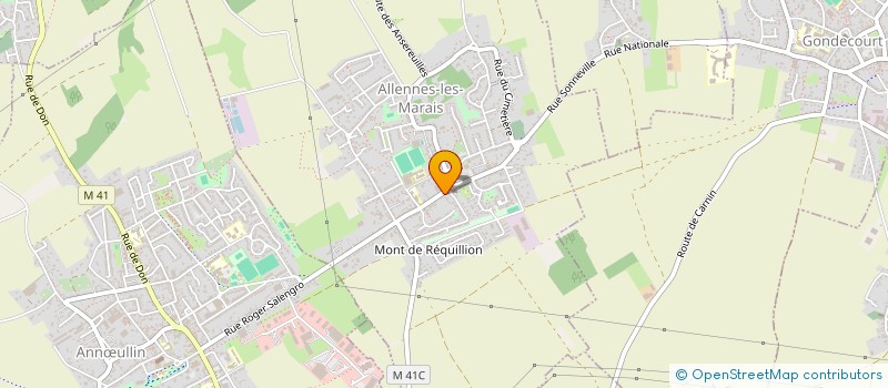 localisation de l'entreprise MONSIEUR REGIS BONVARLET à ALLENNES-LES-MARAIS