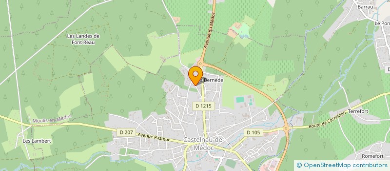localisation de l'entreprise MONSIEUR REGIS BOREAVE  CASTELNAU-DE-MEDOC