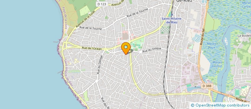 localisation de l'entreprise MONSIEUR REGIS BOUCHERIE  SAINT-HILAIRE-DE-RIEZ