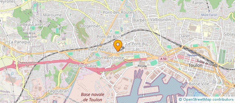 localisation de l'entreprise MONSIEUR REGIS BOUDET  TOULON