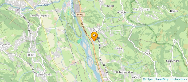 localisation de l'entreprise MONSIEUR REGIS BOUIRIE  PRECHAC