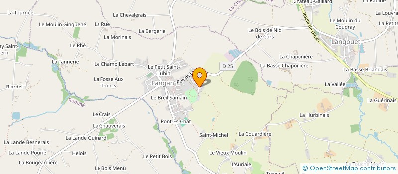 localisation de l'entreprise MONSIEUR REGIS BOURGET  LANGAN