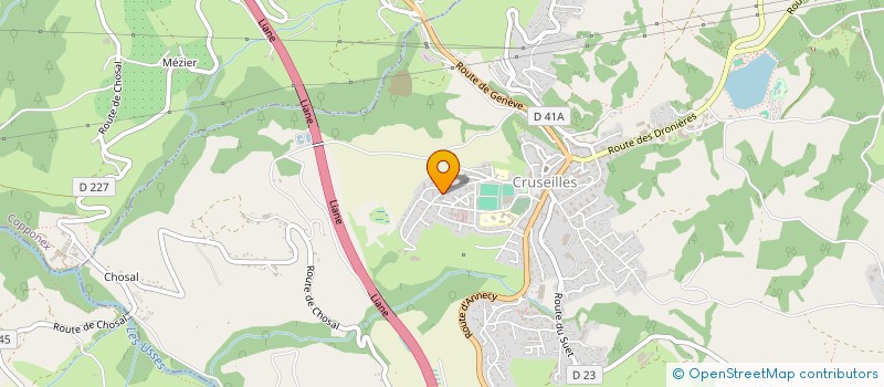 localisation de l'entreprise MONSIEUR REGIS BOUVIER  CRUSEILLES