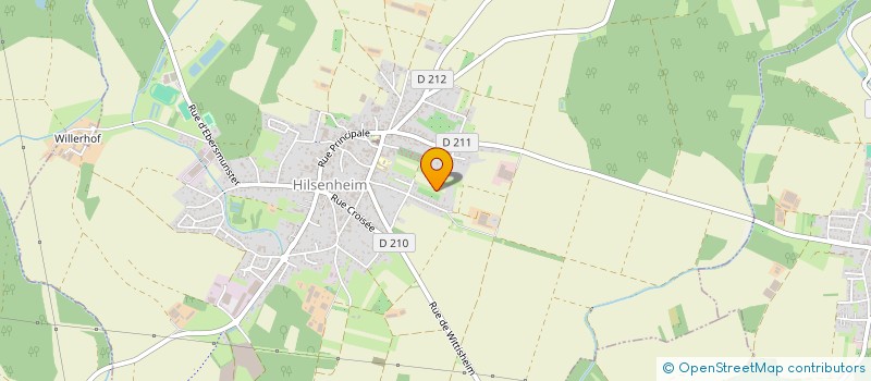 localisation de l'entreprise MONSIEUR REGIS BOZDECH  HILSENHEIM