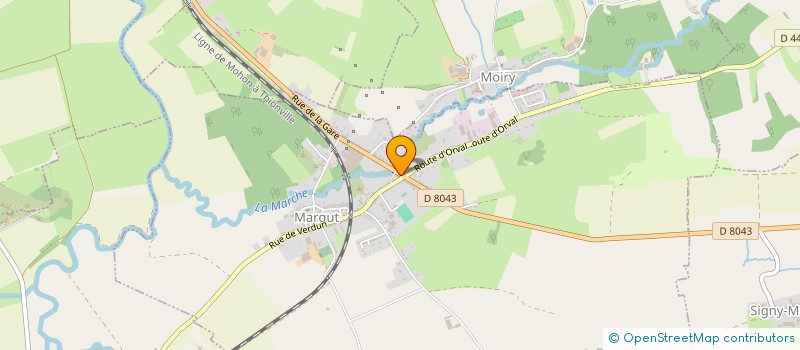 localisation de l'entreprise MONSIEUR REGIS BRACONNIER  MARGUT