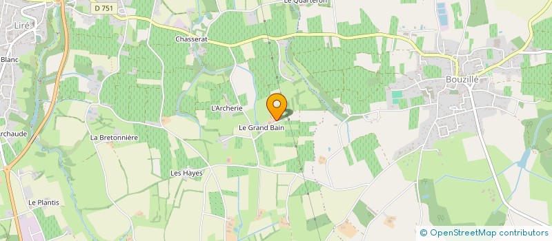 localisation de l'entreprise MONSIEUR REGIS BRICARD  OREE-D'ANJOU